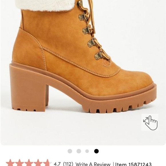 TORRID Fur Hiker Bootie (WW) - Picture 6 of 8